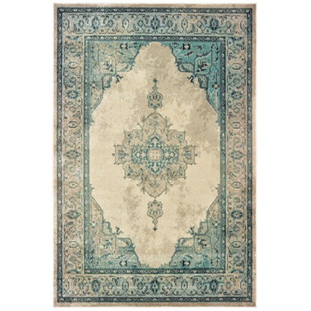 Oriental Weavers 9 ft. 10 in. x 12 ft. 10 in. Raleigh Rectangular Area Rug Ivory R2337W300390ST